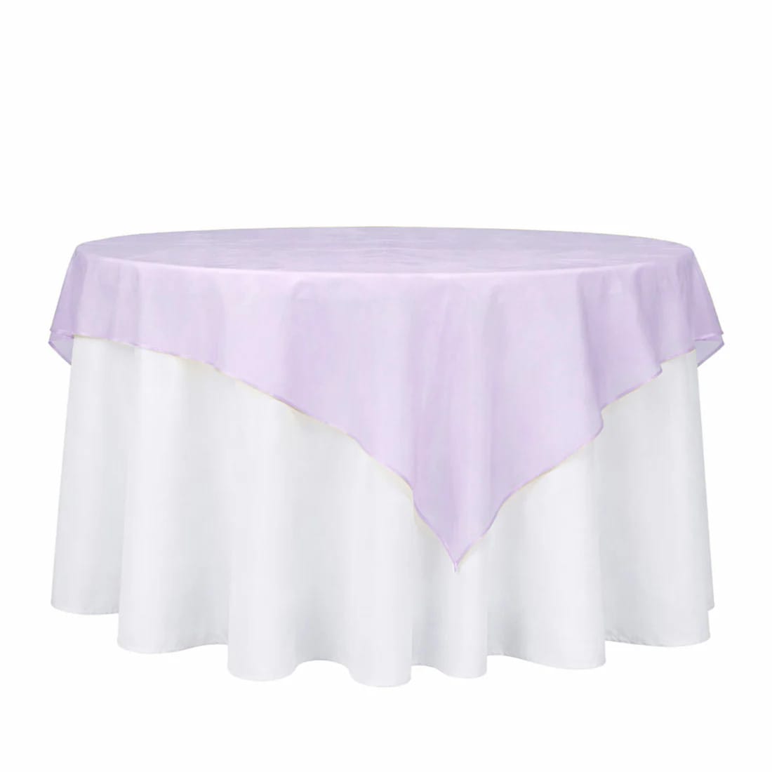 10 Sheer 72 x 72 in Organza Table Overlay