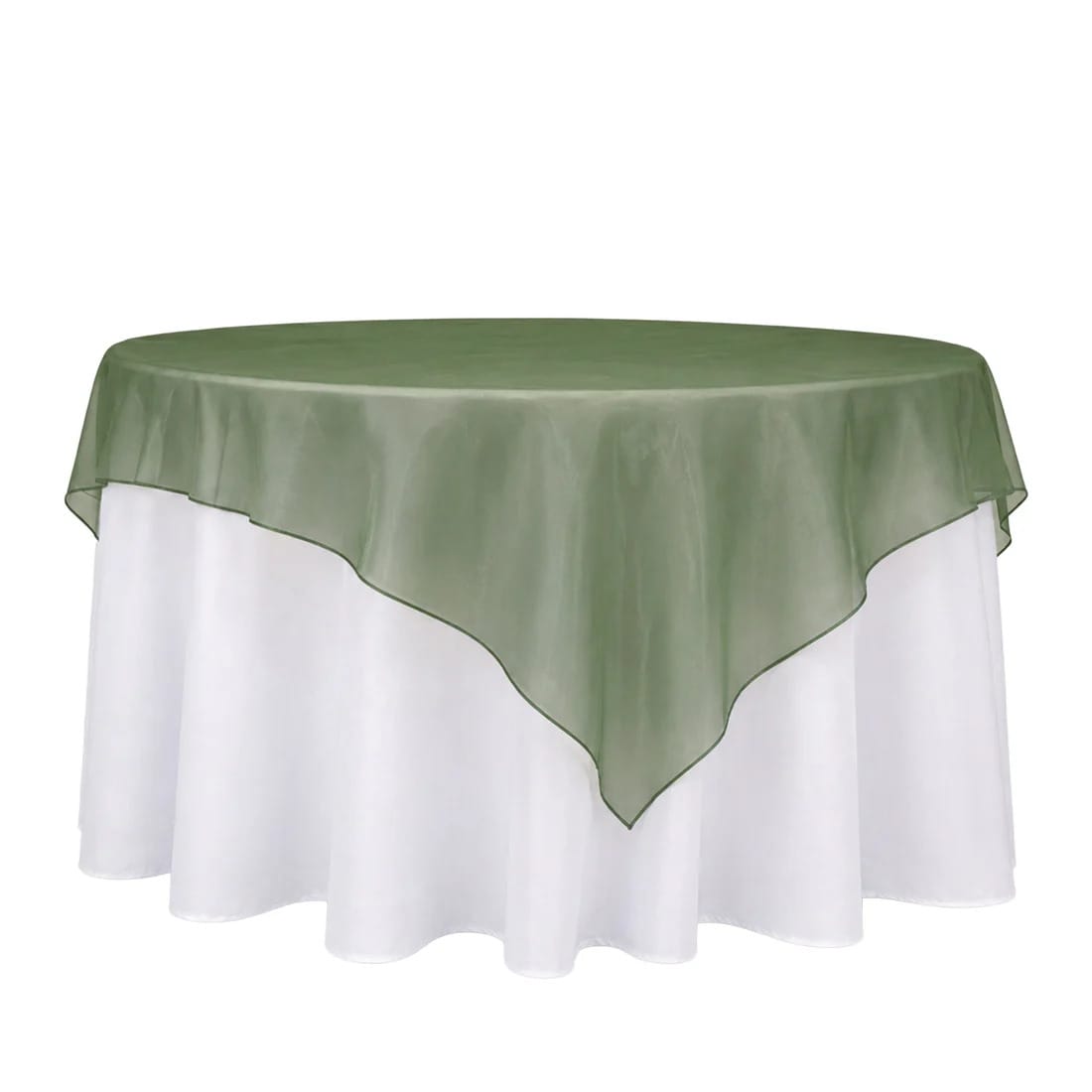 10 Sheer 72 x 72 in Organza Table Overlay