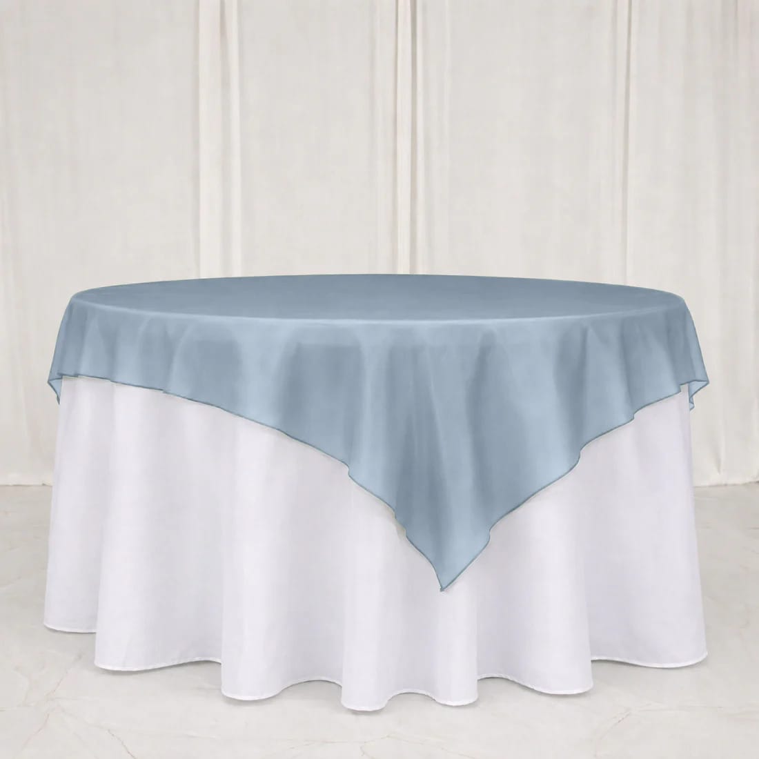 10 Sheer 72 x 72 in Organza Table Overlay