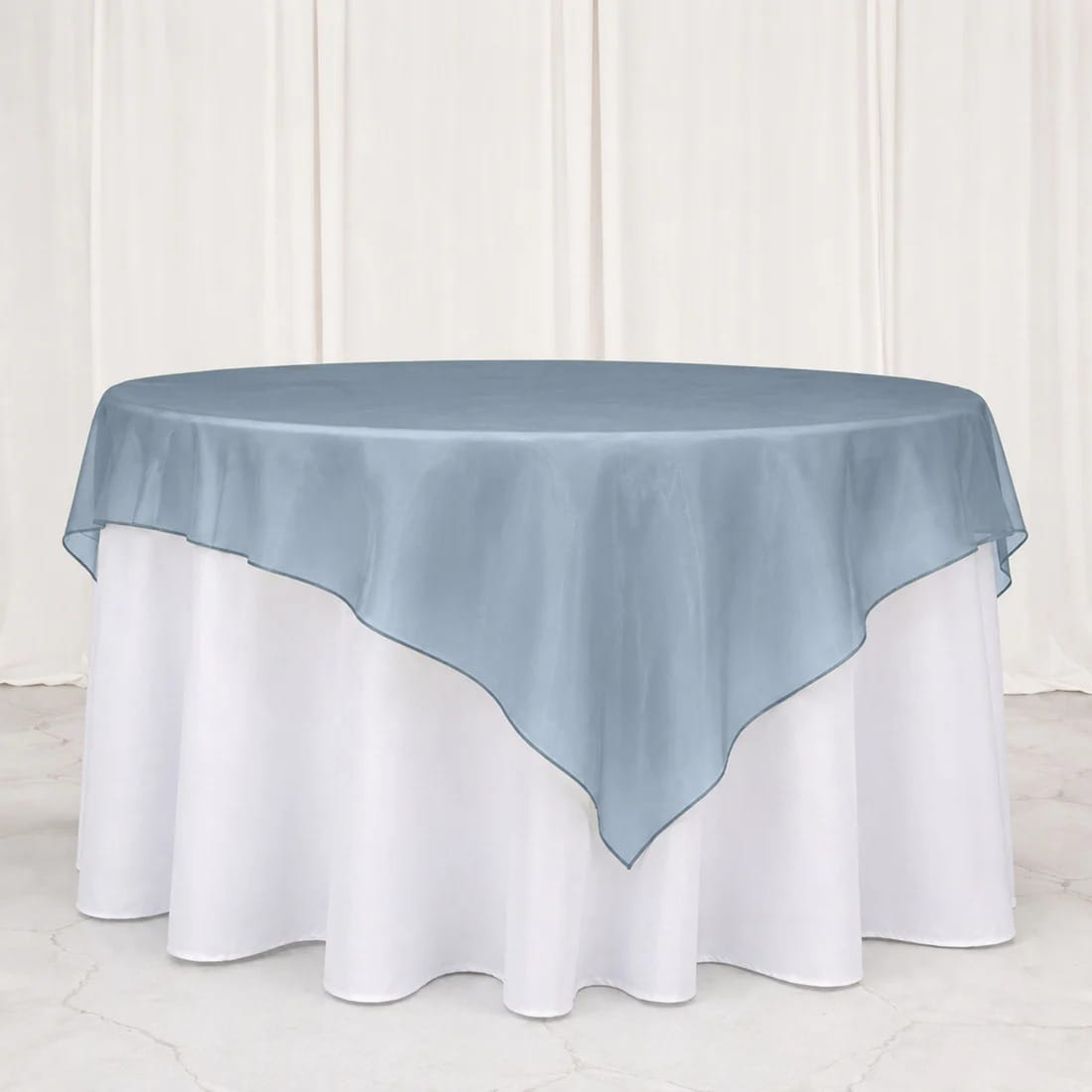 10 Sheer 72 x 72 in Organza Table Overlay