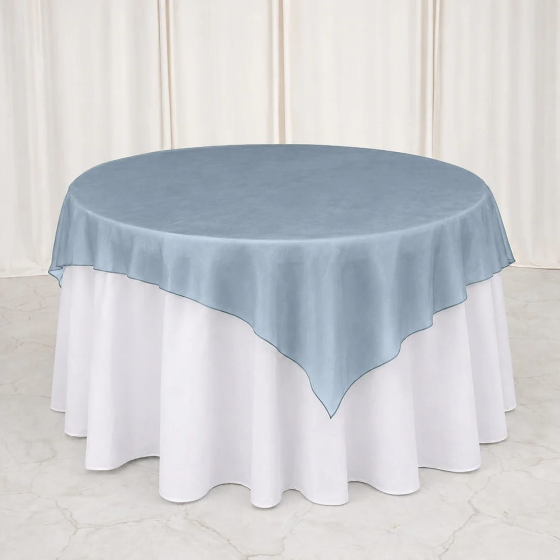 10 Sheer 72 x 72 in Organza Table Overlay