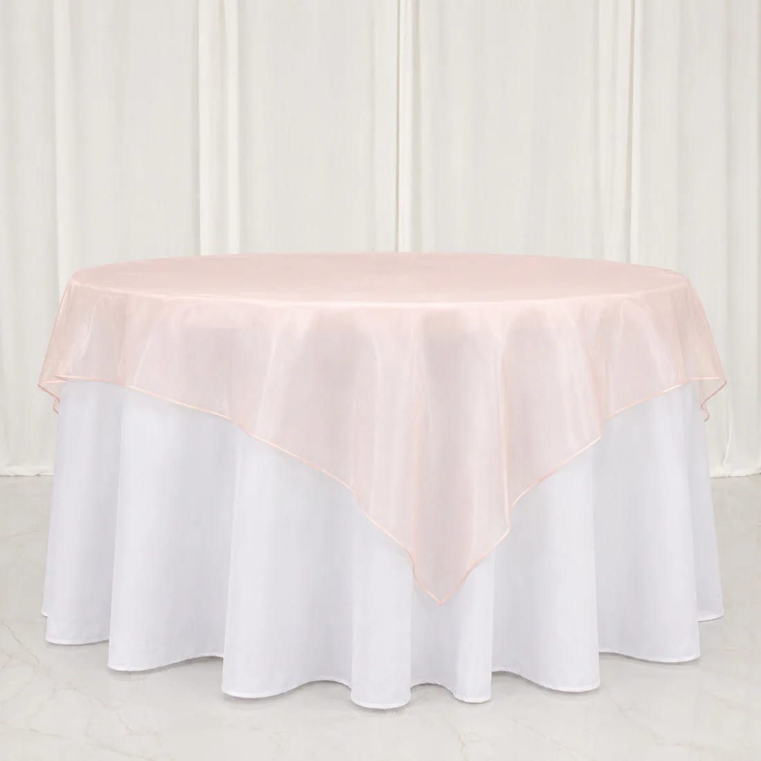 10 Sheer 72 x 72 in Organza Table Overlay