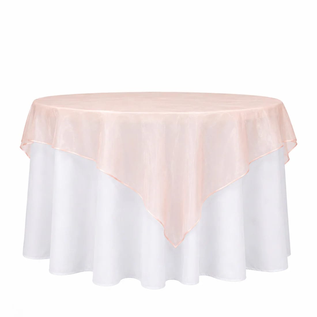 10 Sheer 72 x 72 in Organza Table Overlay