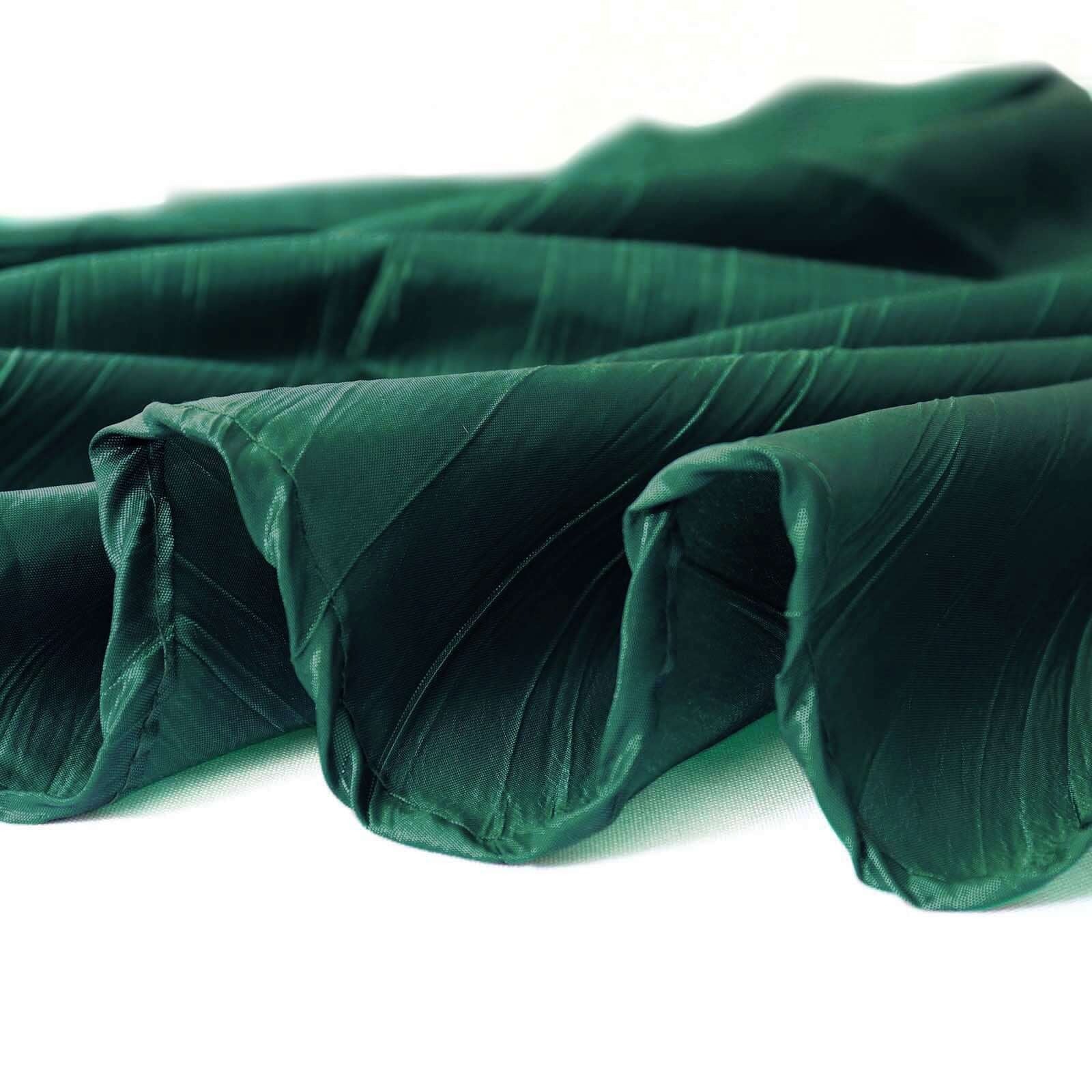 72x72 in Square Accordion Crinkled Taffeta Table Overlay