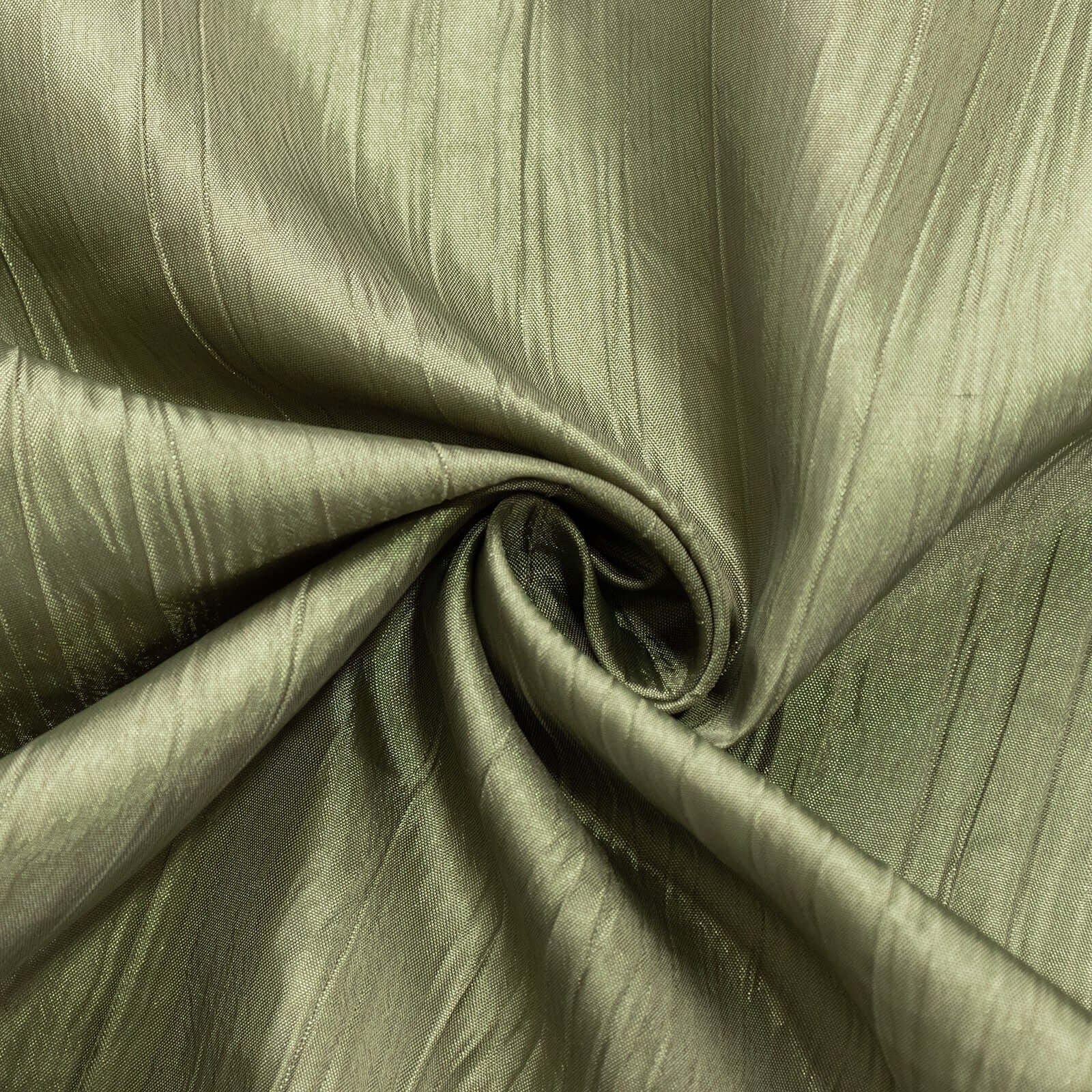 72x72 in Square Accordion Crinkled Taffeta Table Overlay