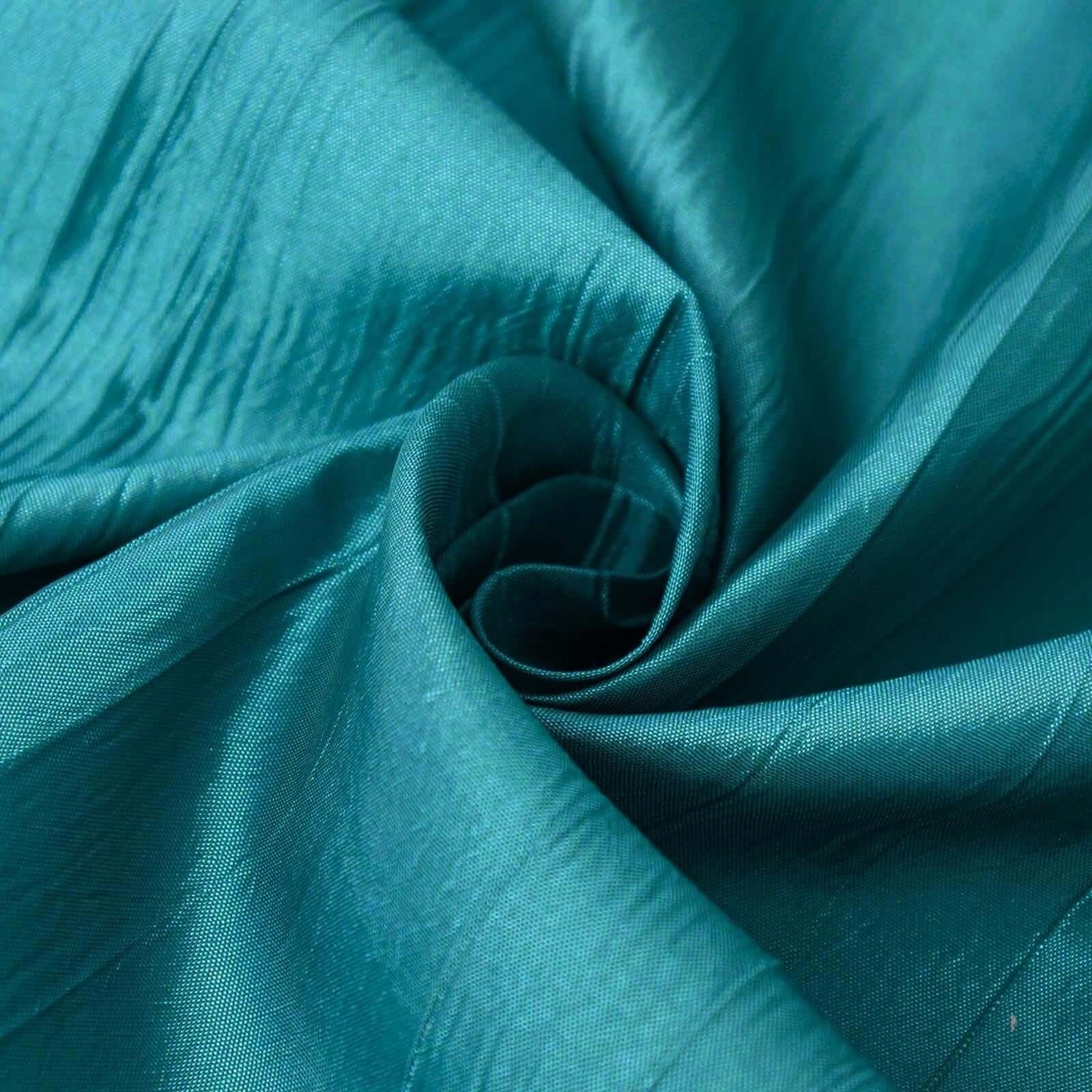 72x72 in Square Accordion Crinkled Taffeta Table Overlay