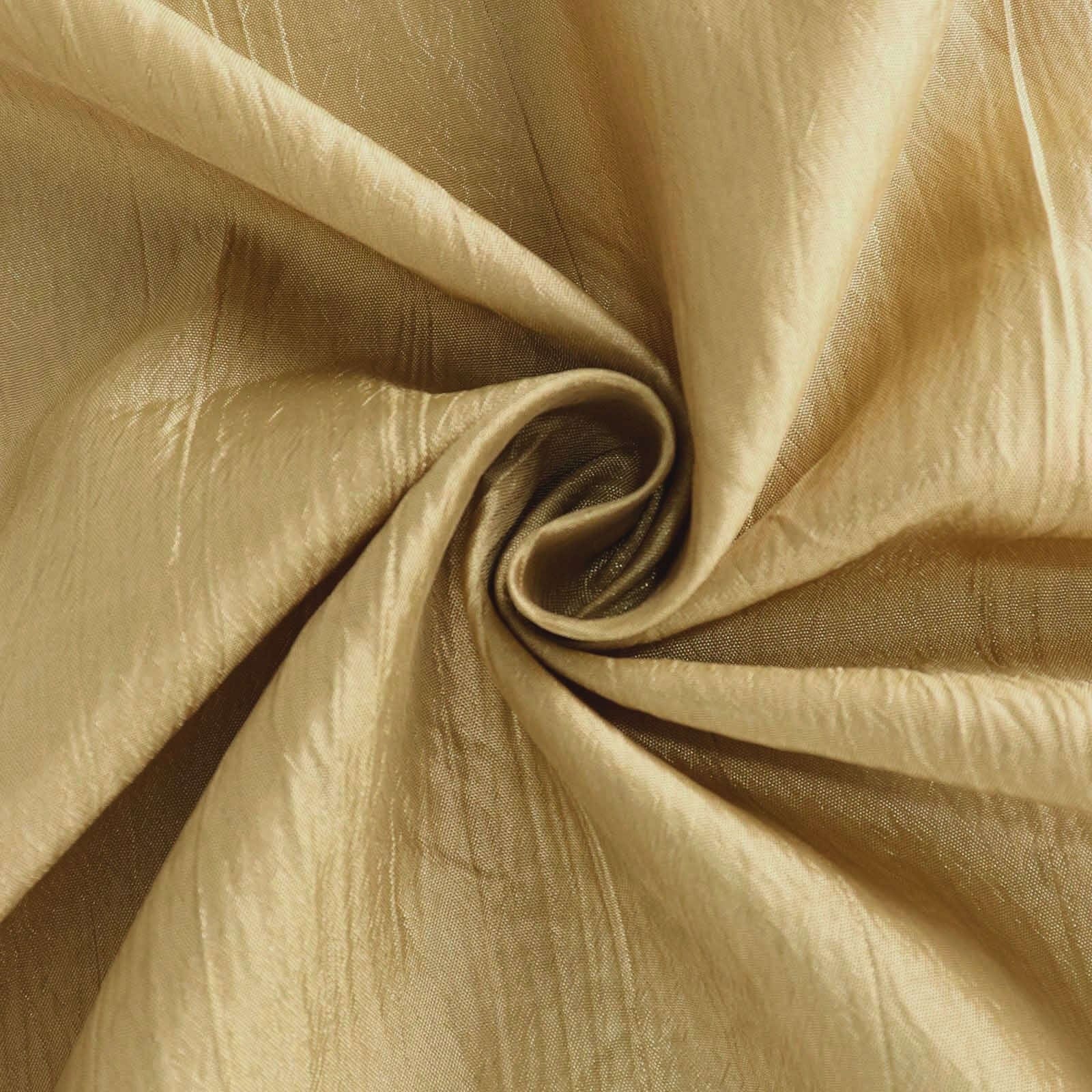 72x72 in Square Accordion Crinkled Taffeta Table Overlay