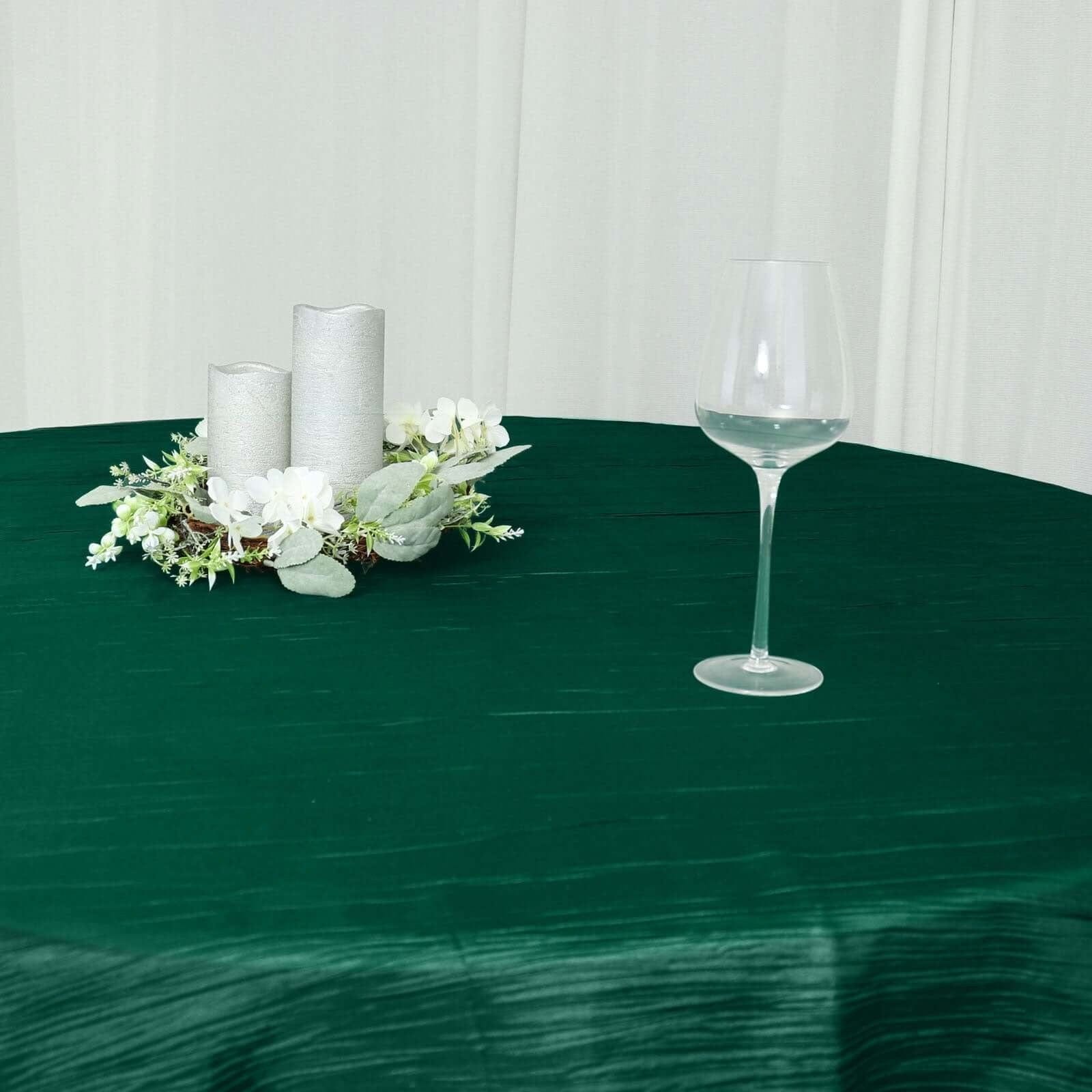 90x90 in Metallic Crinkled Taffeta Square Table Overlay