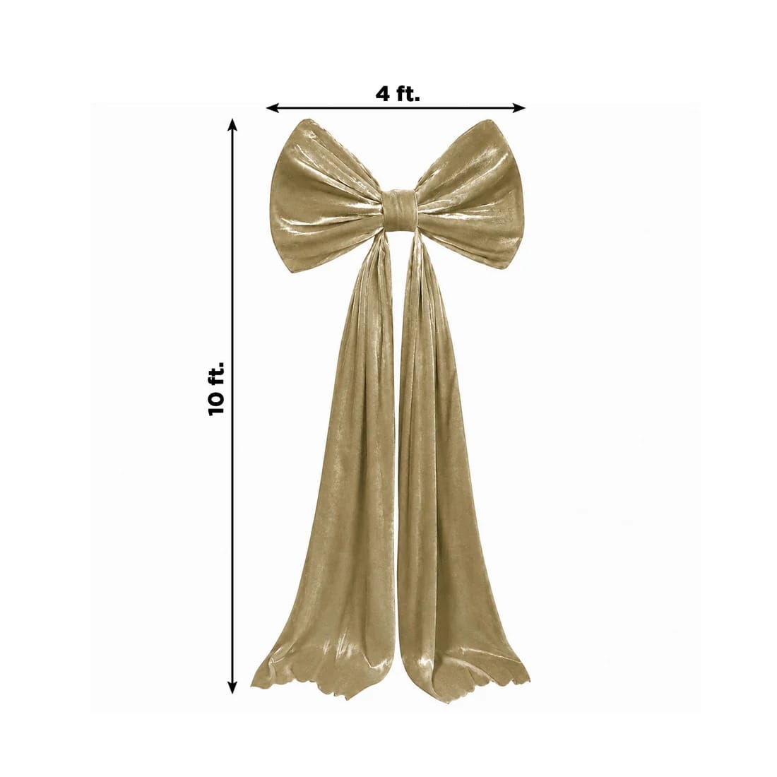10 feet Giant Velvet Bow Tie Decor for Weddings and Events