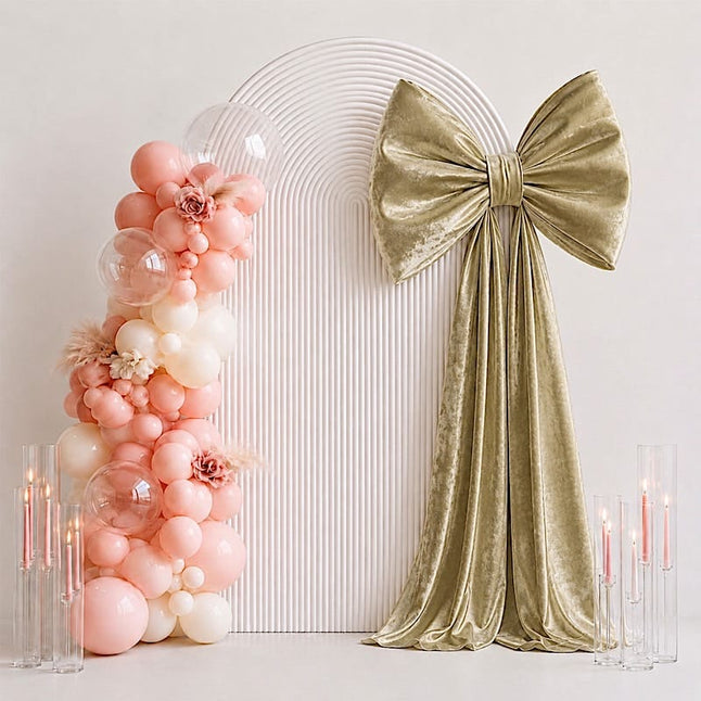 10 feet Giant Velvet Bow Tie Decor for Weddings and Events