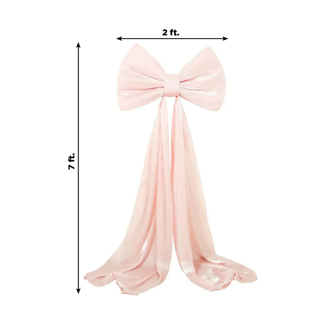 7 feet Giant Bow Tie Decor for Weddings and Events