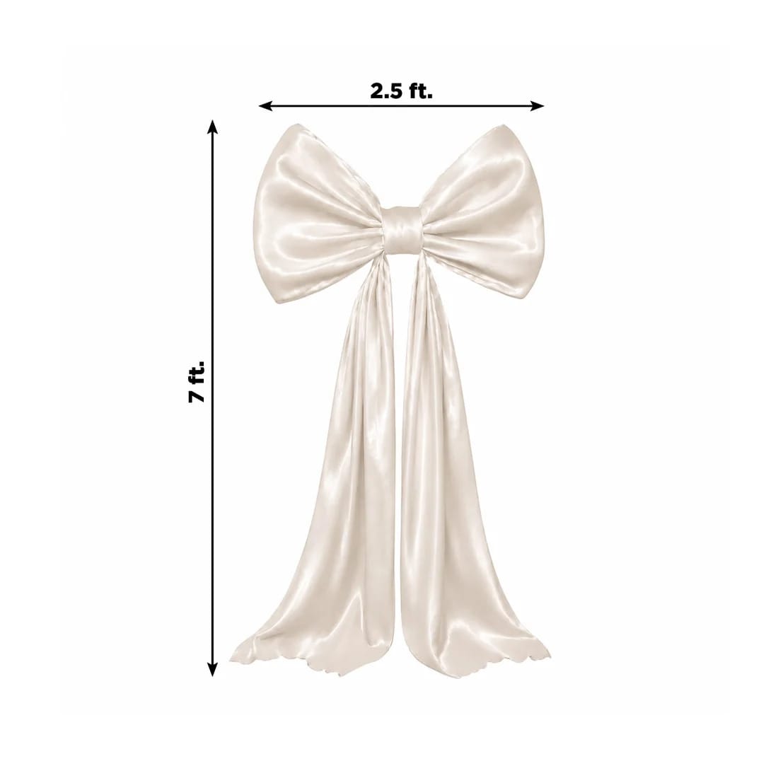7 feet Giant Bow Tie Decor for Weddings and Events