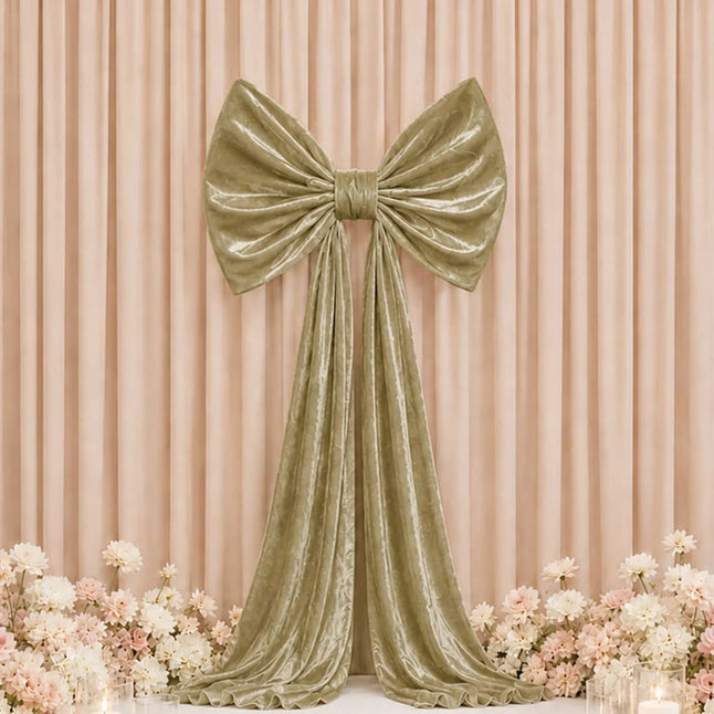 7 feet Giant Velvet Bow Tie Decor for Weddings and Events