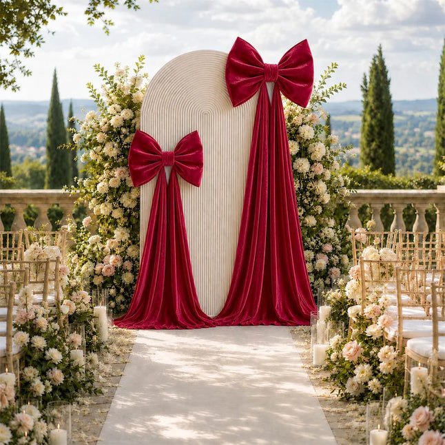 7 feet Giant Velvet Bow Tie Decor for Weddings and Events
