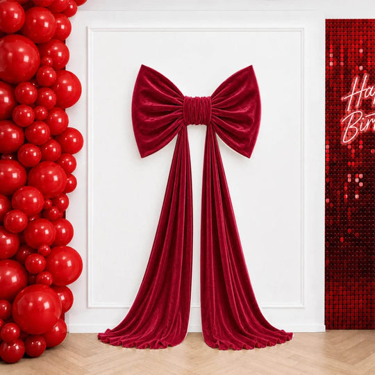 7 feet Giant Velvet Bow Tie Decor for Weddings and Events