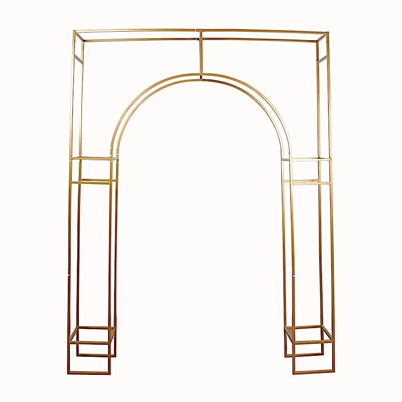 7 feet Gold Metal Wedding Arch in Arc de Triomphe Style