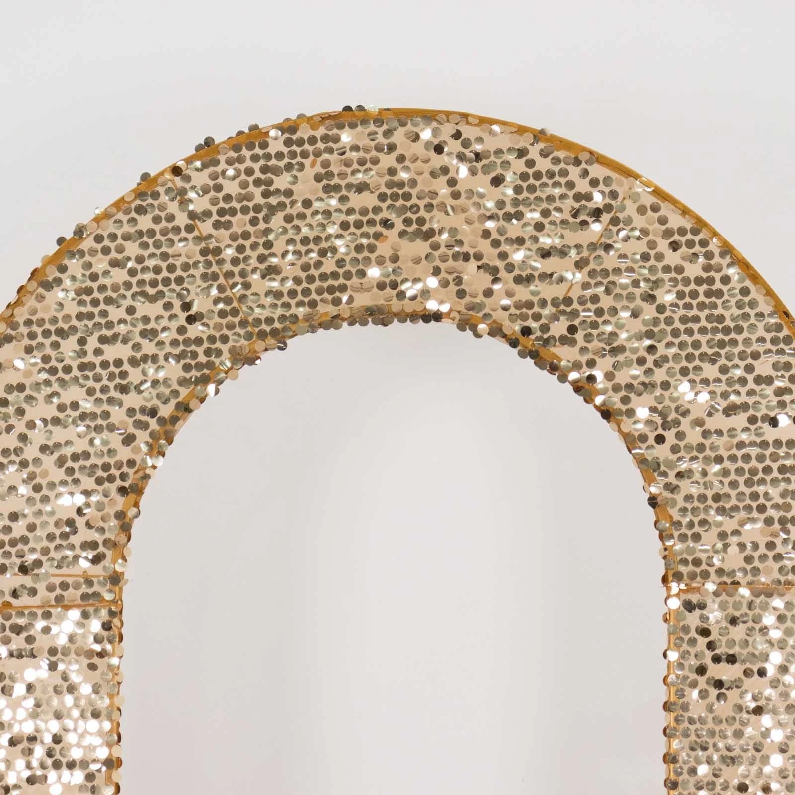 8 feet Big Payette Sequin Open Arch Backdrop Cover