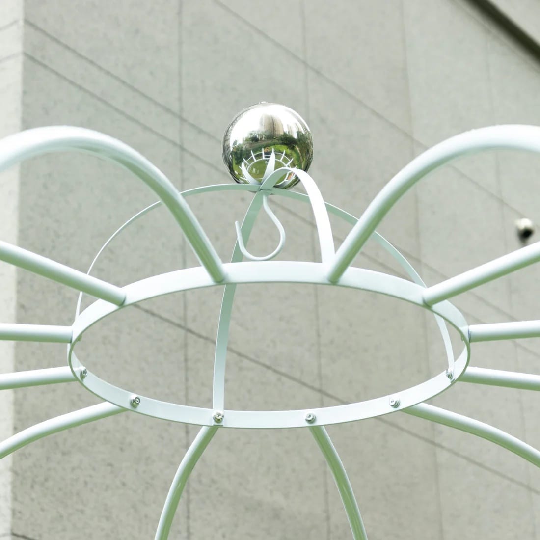 White 10 feet Metal Birdcage Wedding Arch Backdrop Stand
