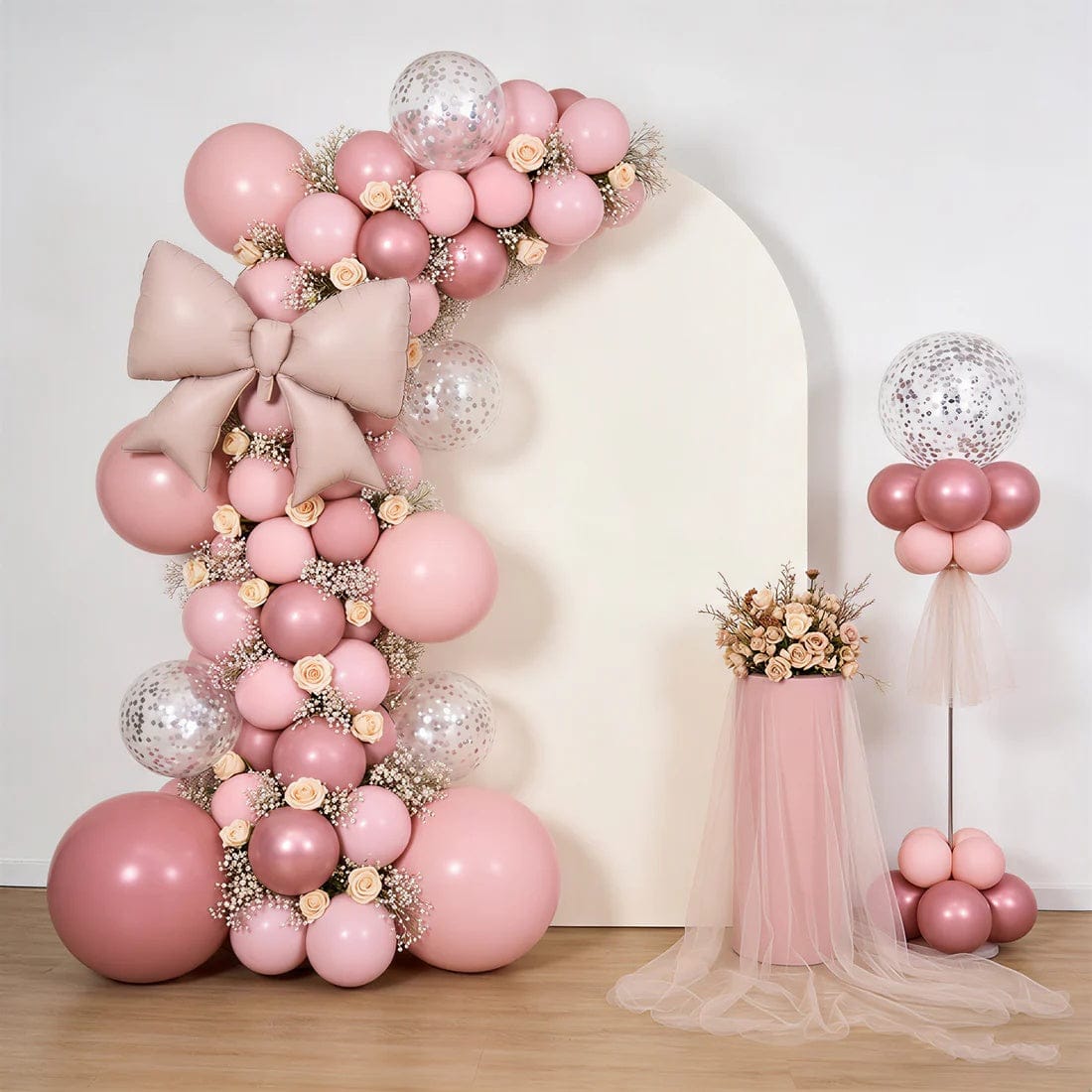 10 Matte 29x27 in Giant Bow Mylar Foil Balloons