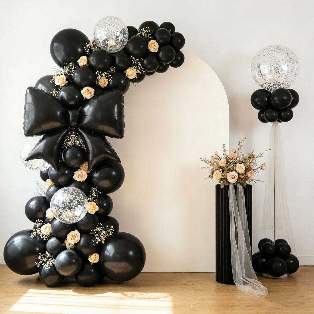 10 Matte 29x27 in Giant Bow Mylar Foil Balloons