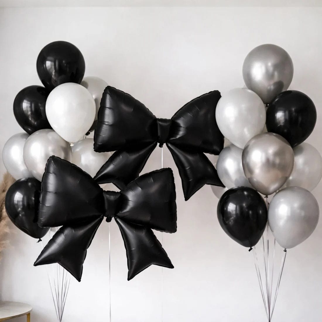 10 Matte 29x27 in Giant Bow Mylar Foil Balloons