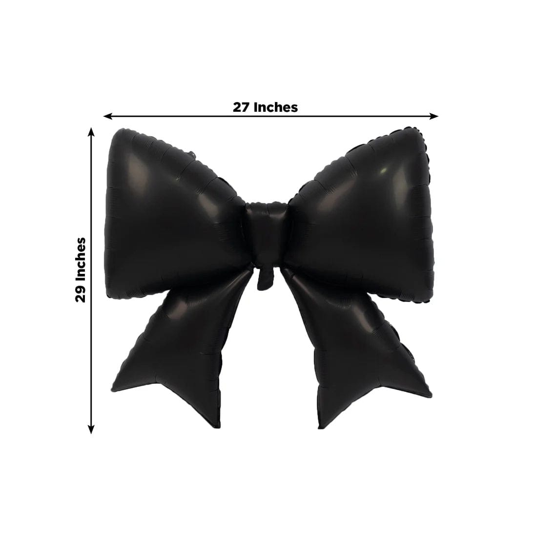 10 Matte 29x27 in Giant Bow Mylar Foil Balloons