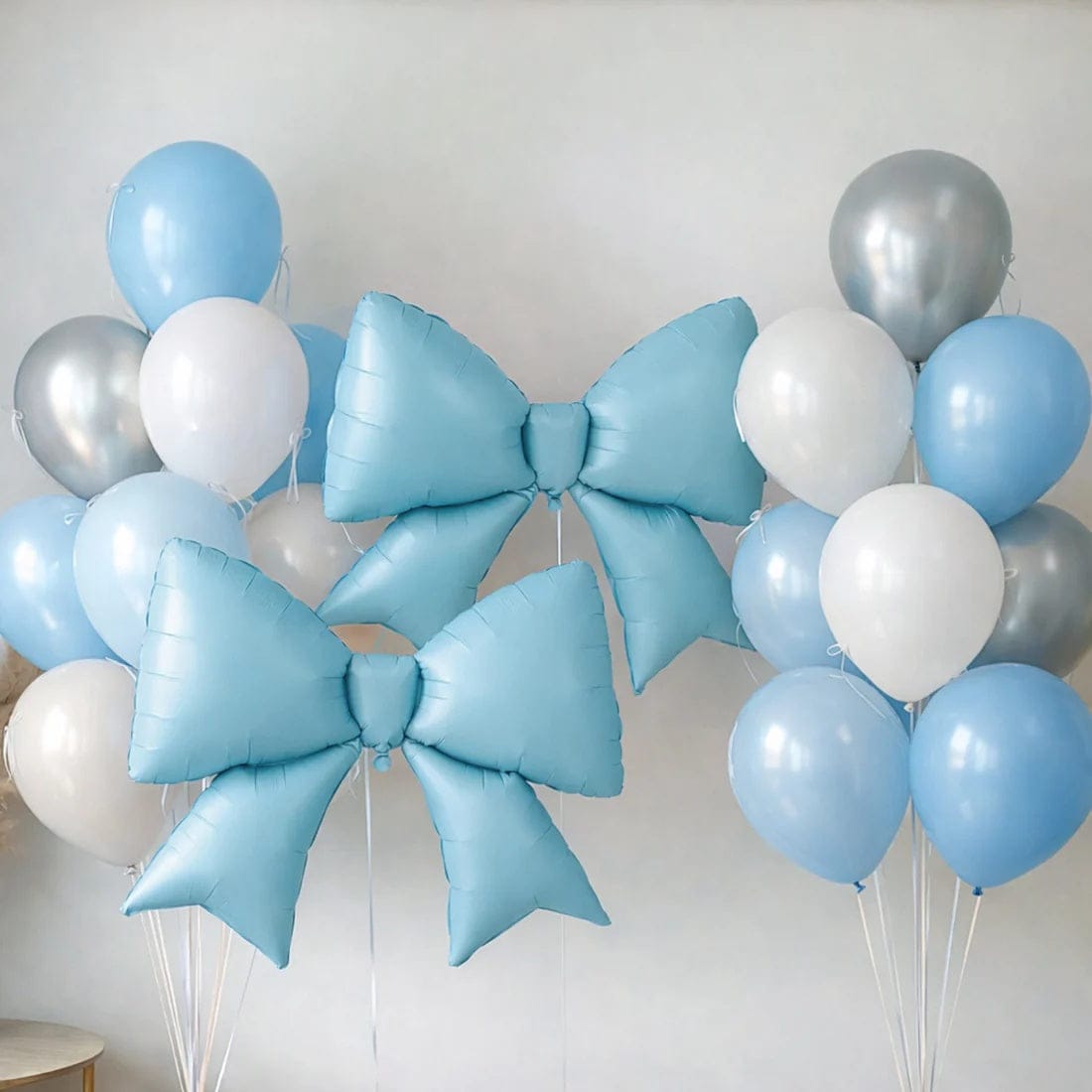 10 Matte 29x27 in Giant Bow Mylar Foil Balloons