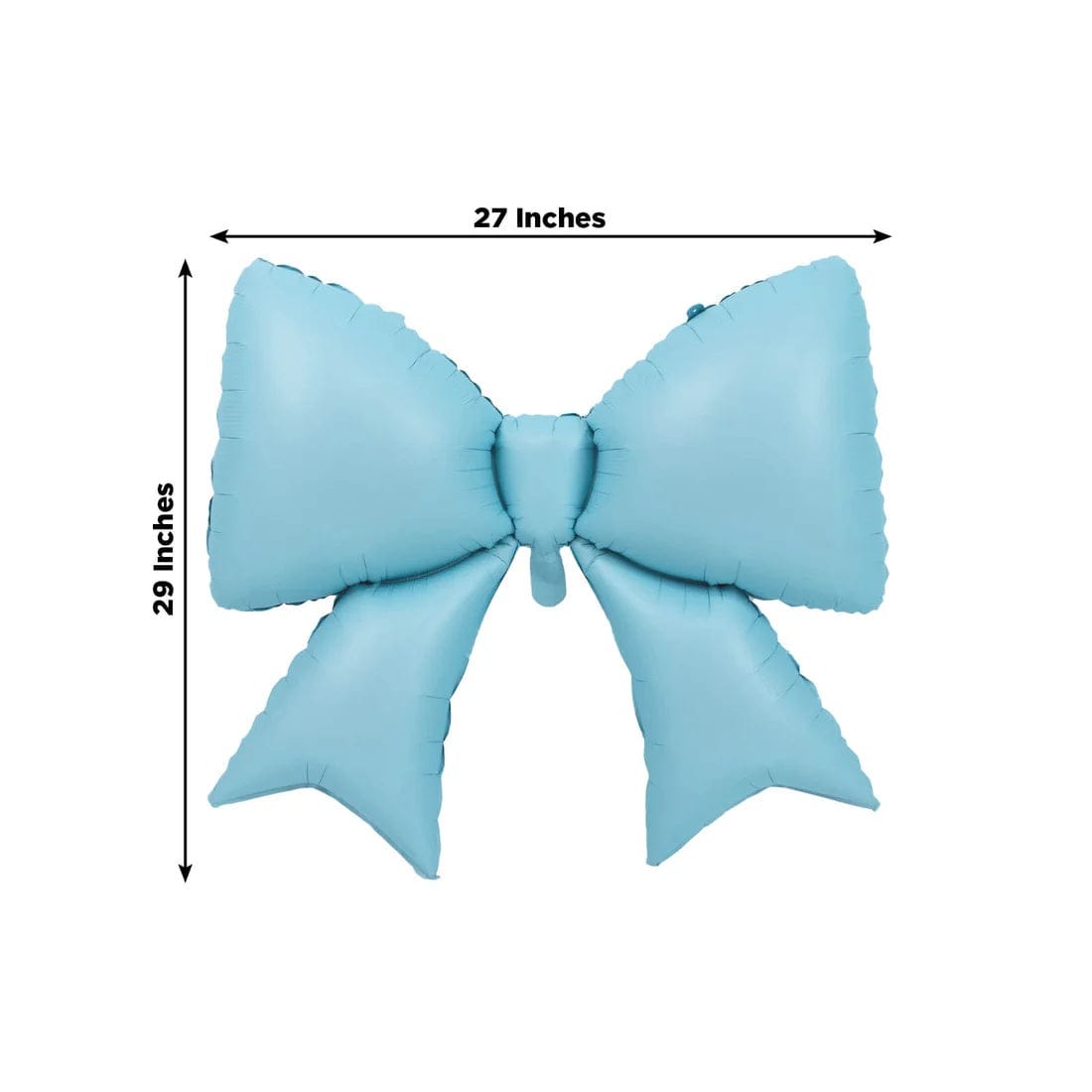 10 Matte 29x27 in Giant Bow Mylar Foil Balloons