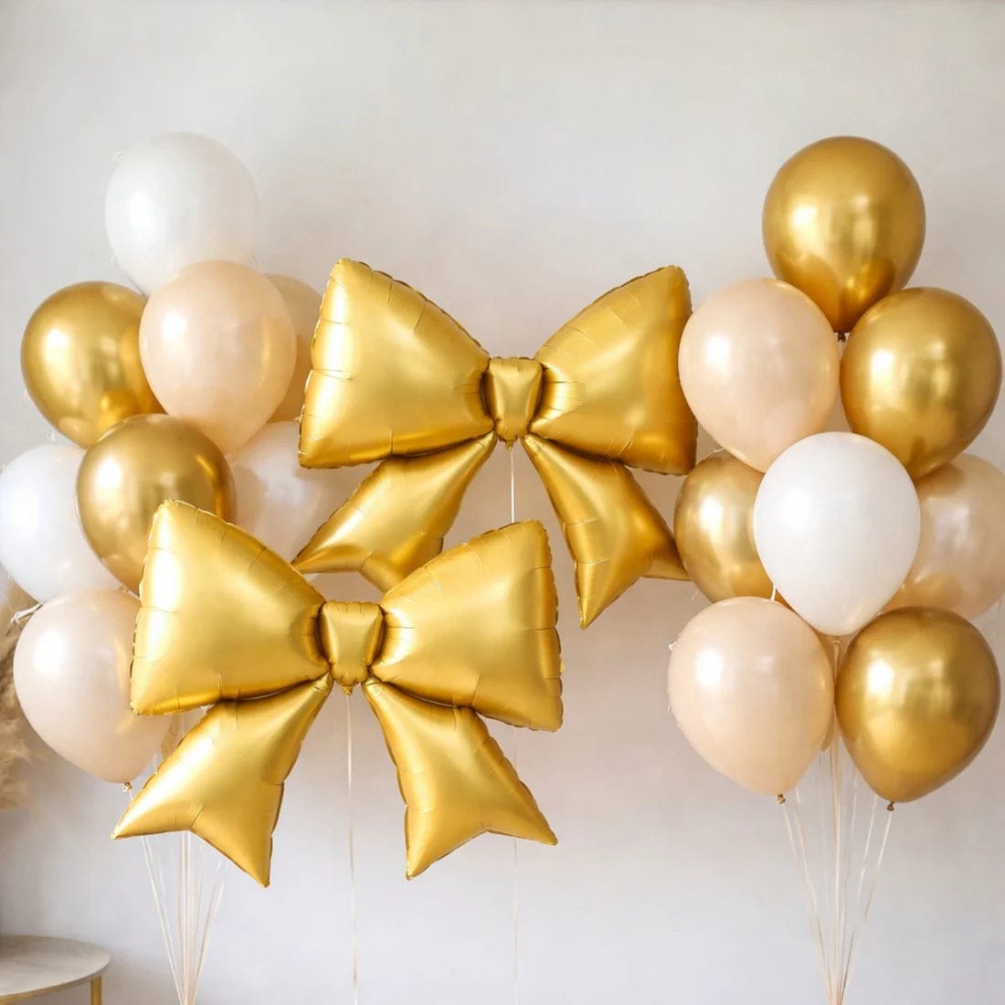 10 Matte 29x27 in Giant Bow Mylar Foil Balloons