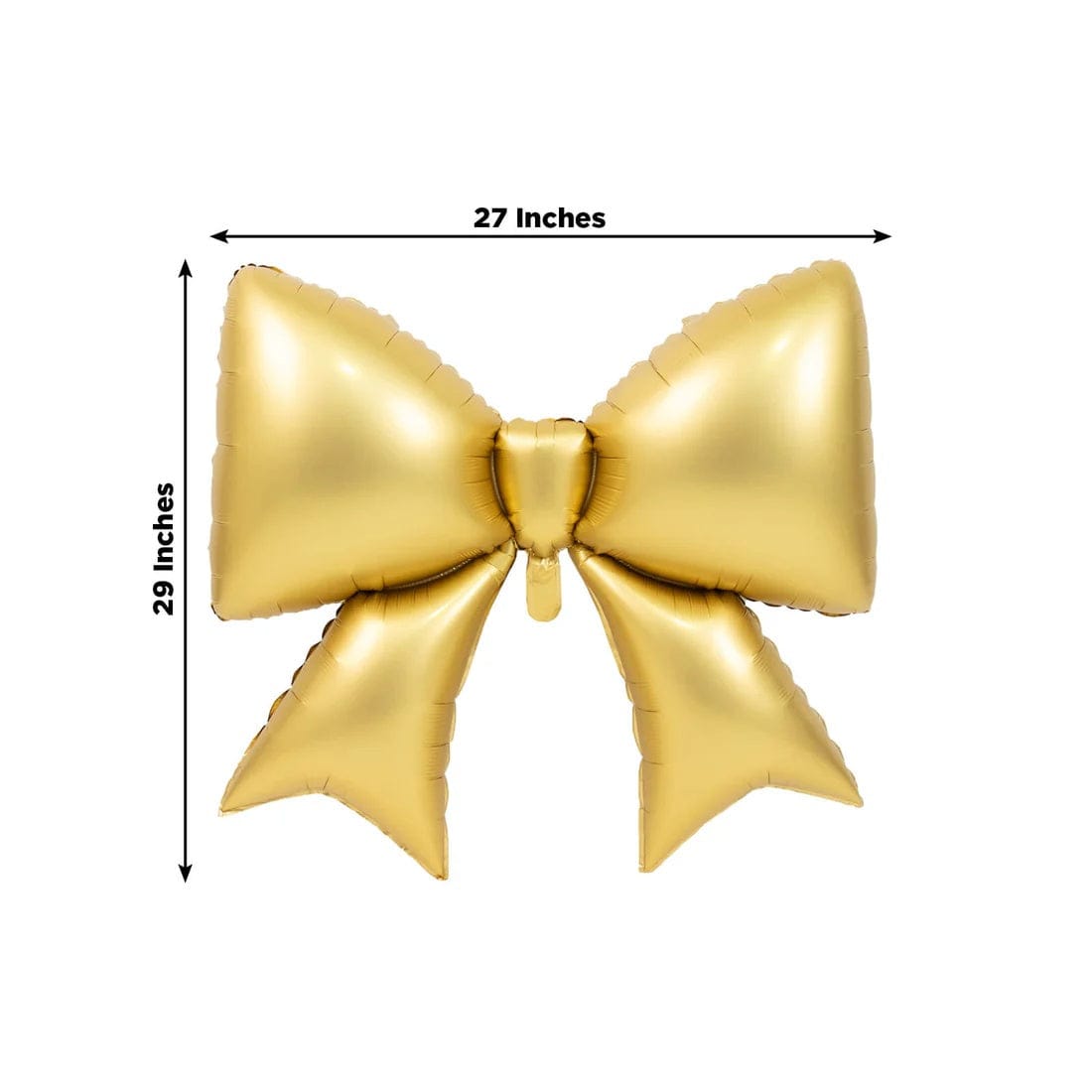 10 Matte 29x27 in Giant Bow Mylar Foil Balloons