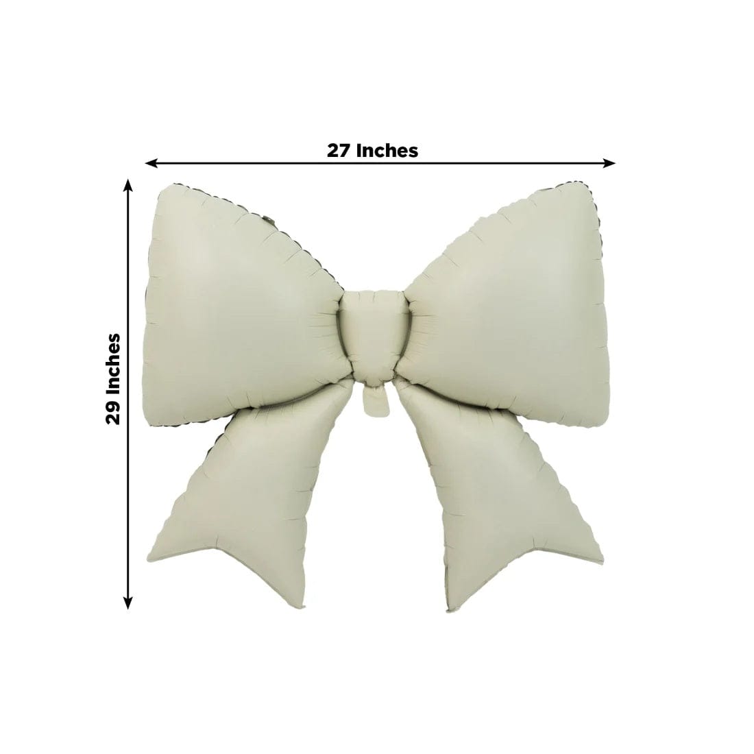 10 Matte 29x27 in Giant Bow Mylar Foil Balloons