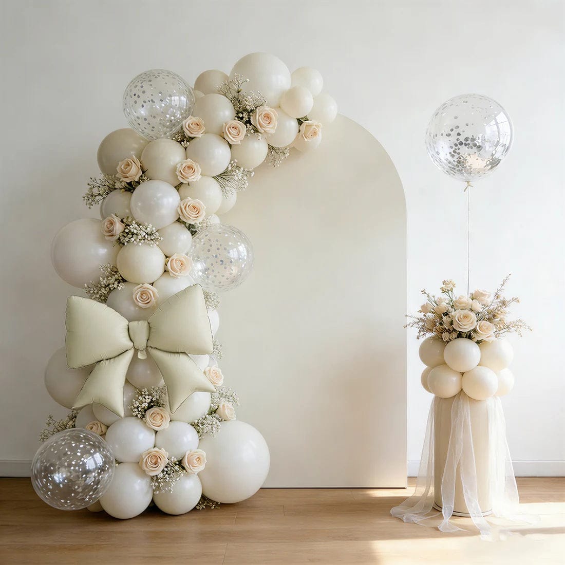 10 Matte 29x27 in Giant Bow Mylar Foil Balloons