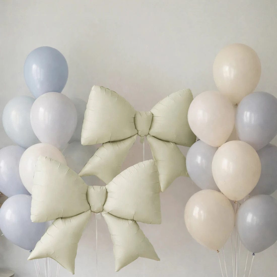 10 Matte 29x27 in Giant Bow Mylar Foil Balloons