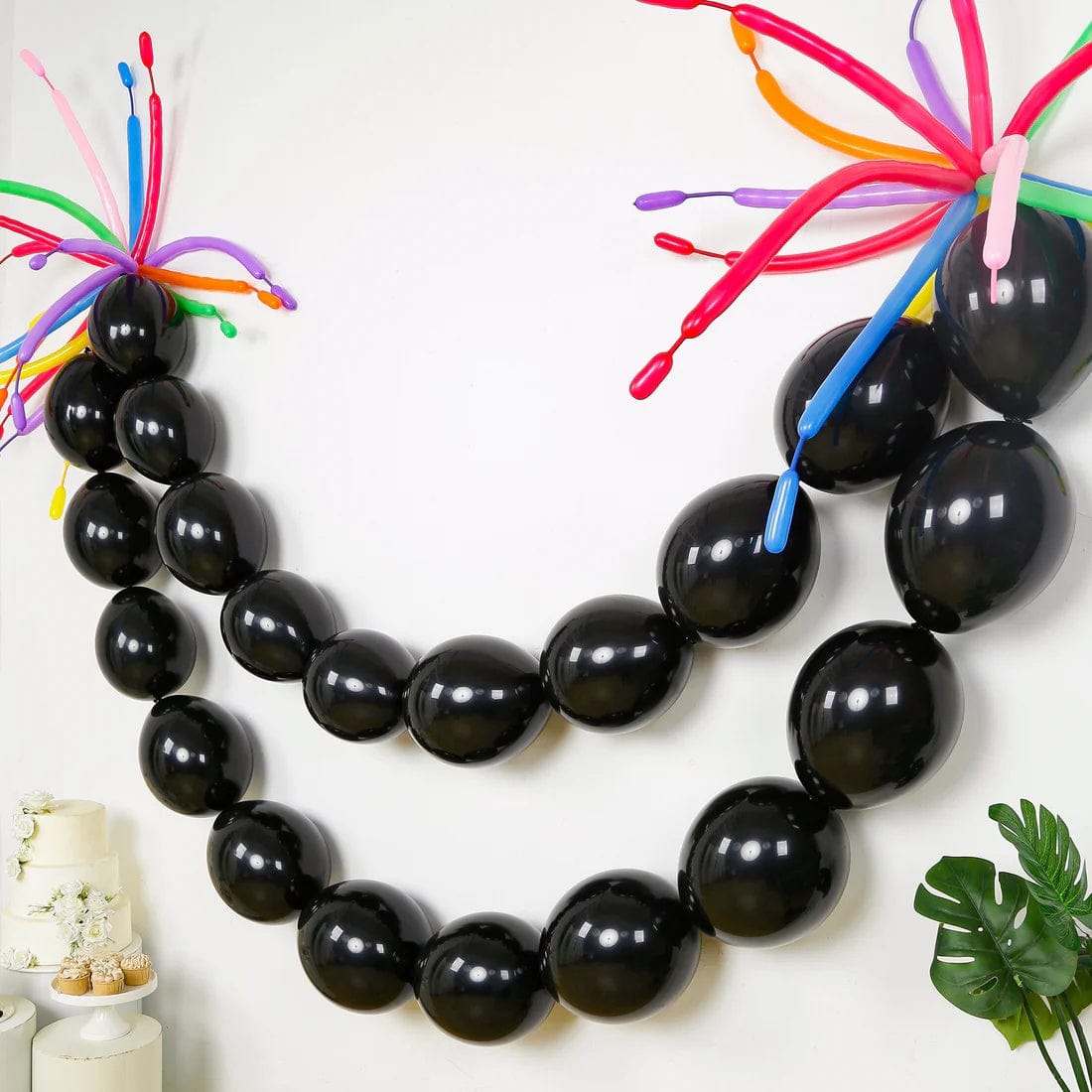 100 Matte Pastel Biodegradable Latex Link Balloons