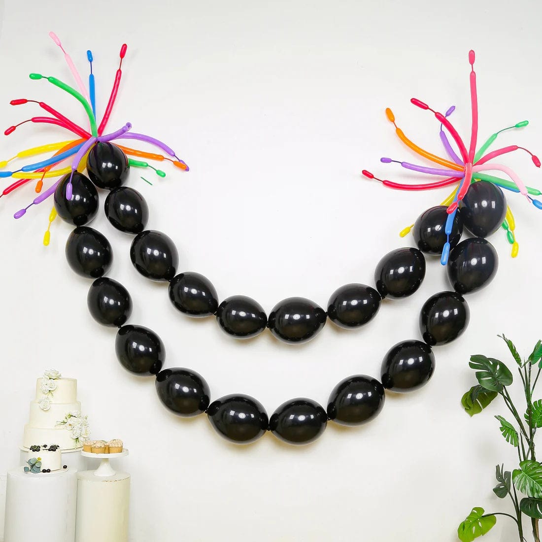 100 Matte Pastel Biodegradable Latex Link Balloons