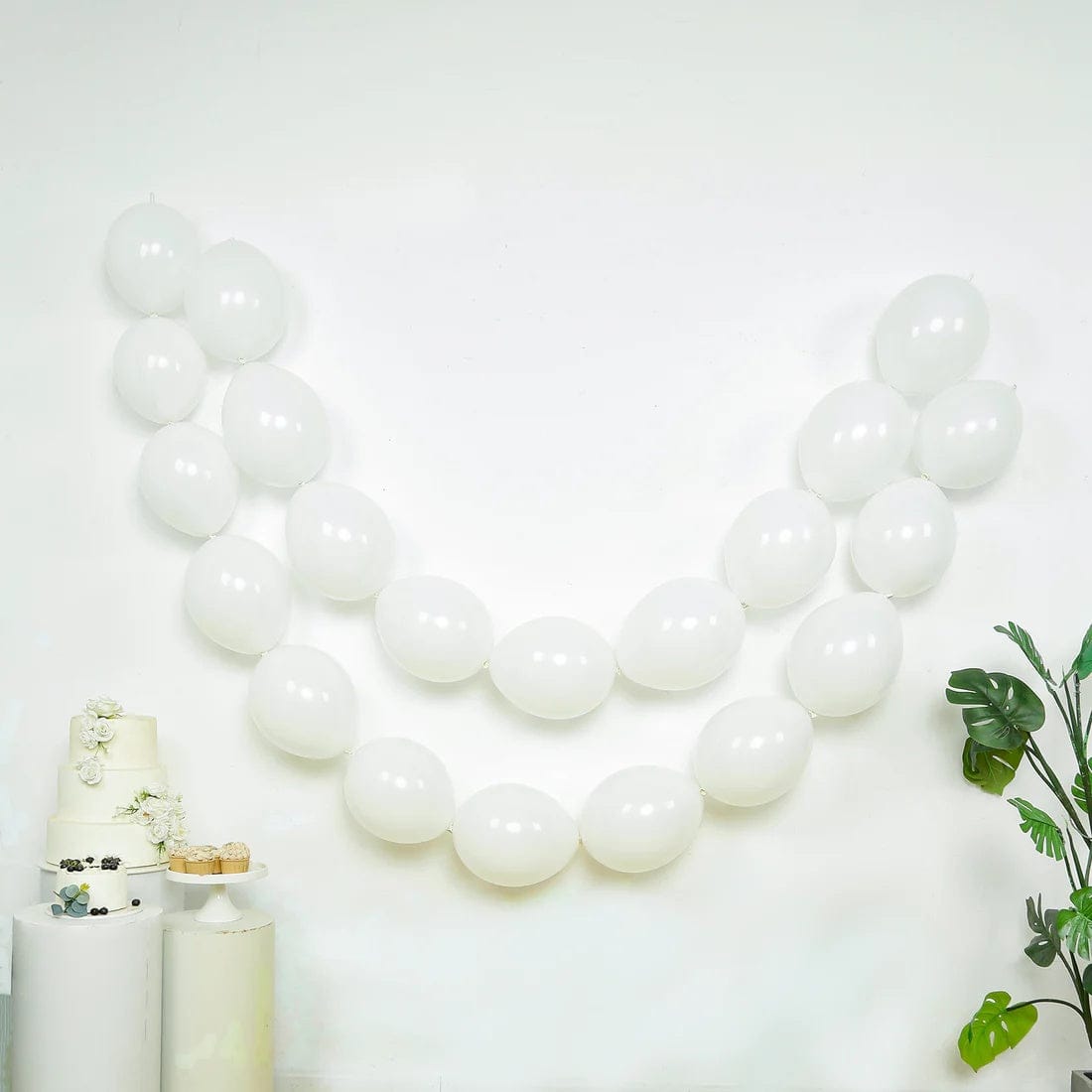 100 Matte Pastel Biodegradable Latex Link Balloons