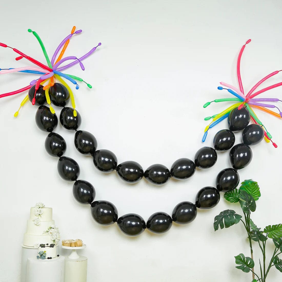 100 Matte Pastel Biodegradable Latex Link Balloons