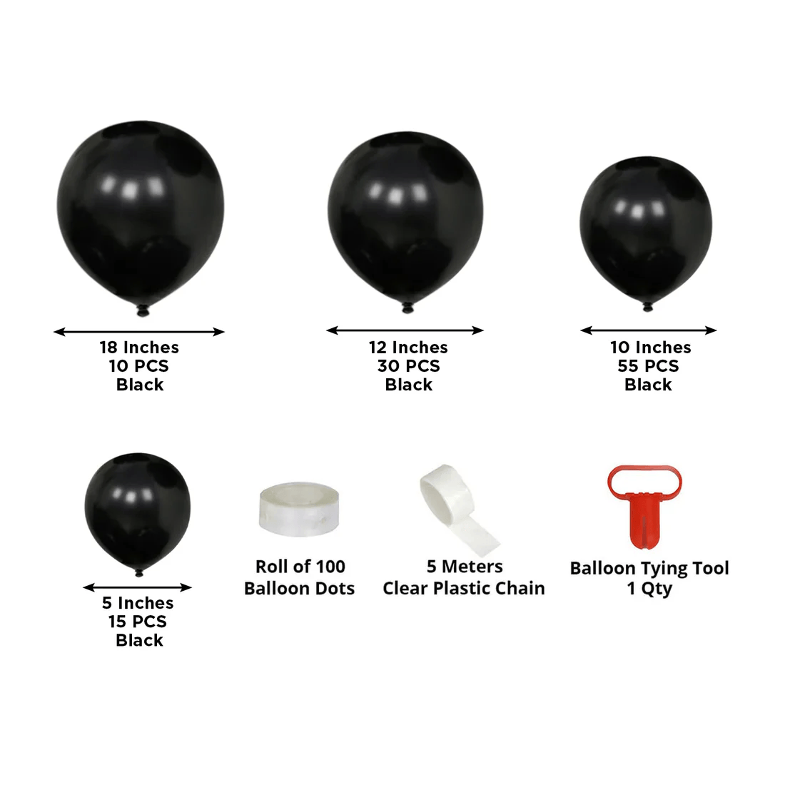110 Latex Extra Strong Biodegradable Balloon Arch Kit