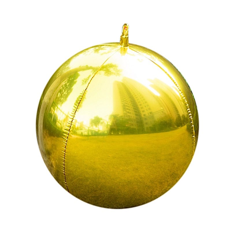 4 pcs 39 in wide Large Round Metallic Orbz Mylar Foil Balloons