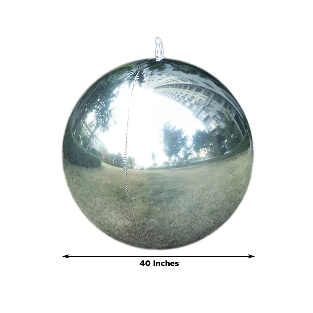 4 pcs 39 in wide Large Round Metallic Orbz Mylar Foil Balloons