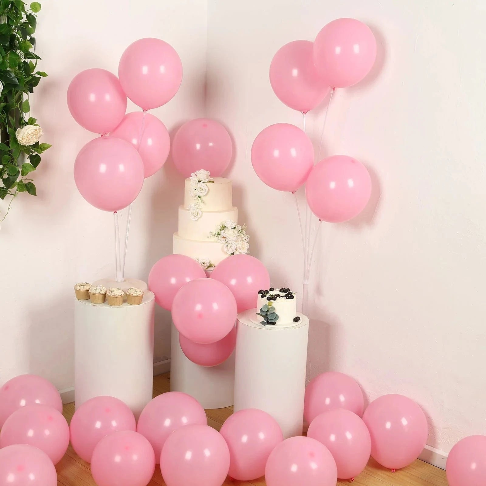 50 Matte Pastel Biodegradable Latex Party Balloons
