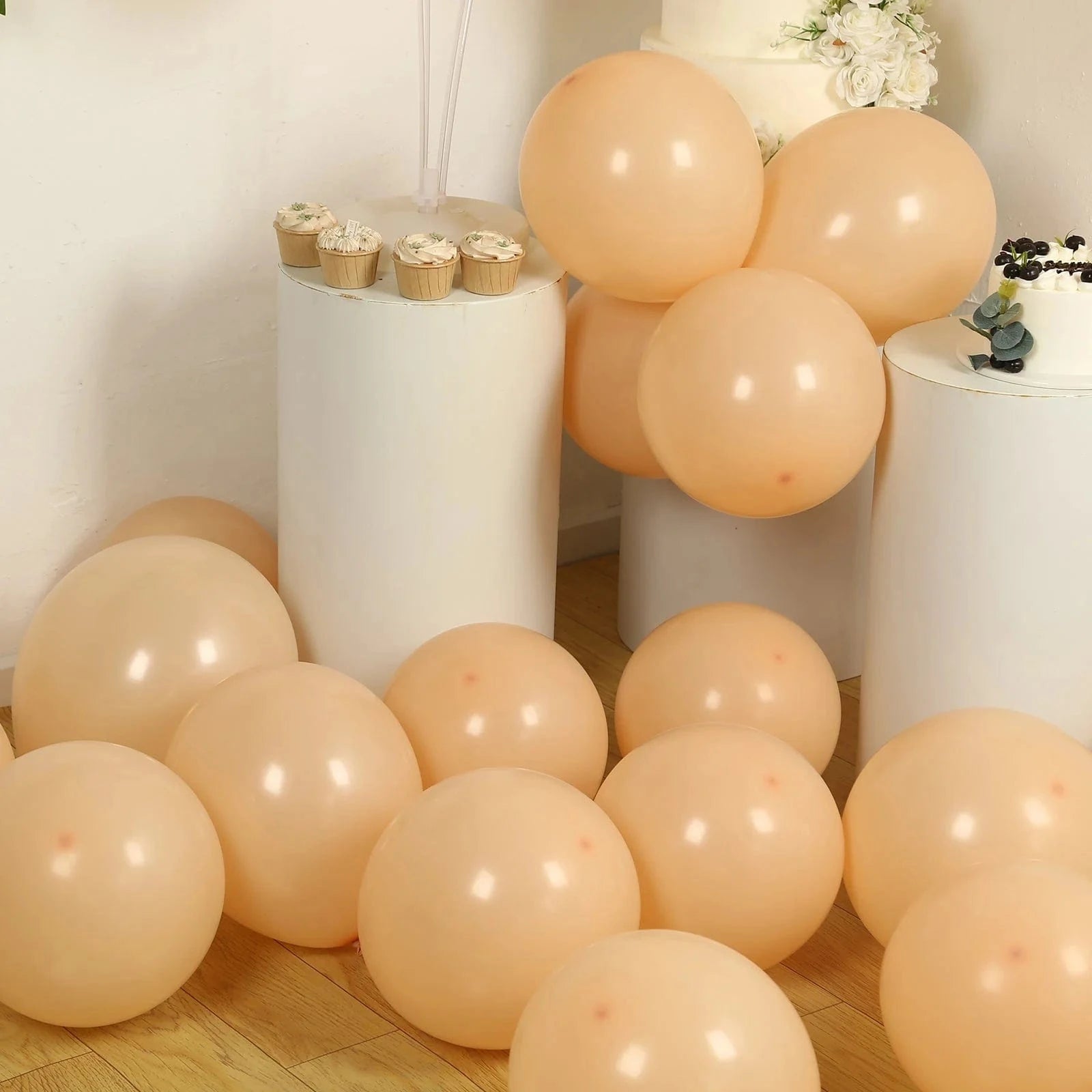 50 Matte Pastel Biodegradable Latex Party Balloons