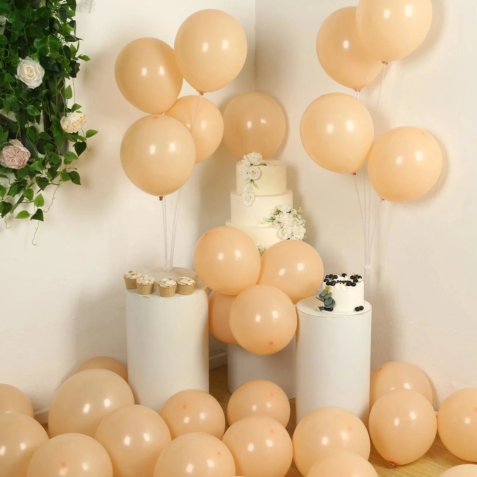 50 Matte Pastel Biodegradable Latex Party Balloons