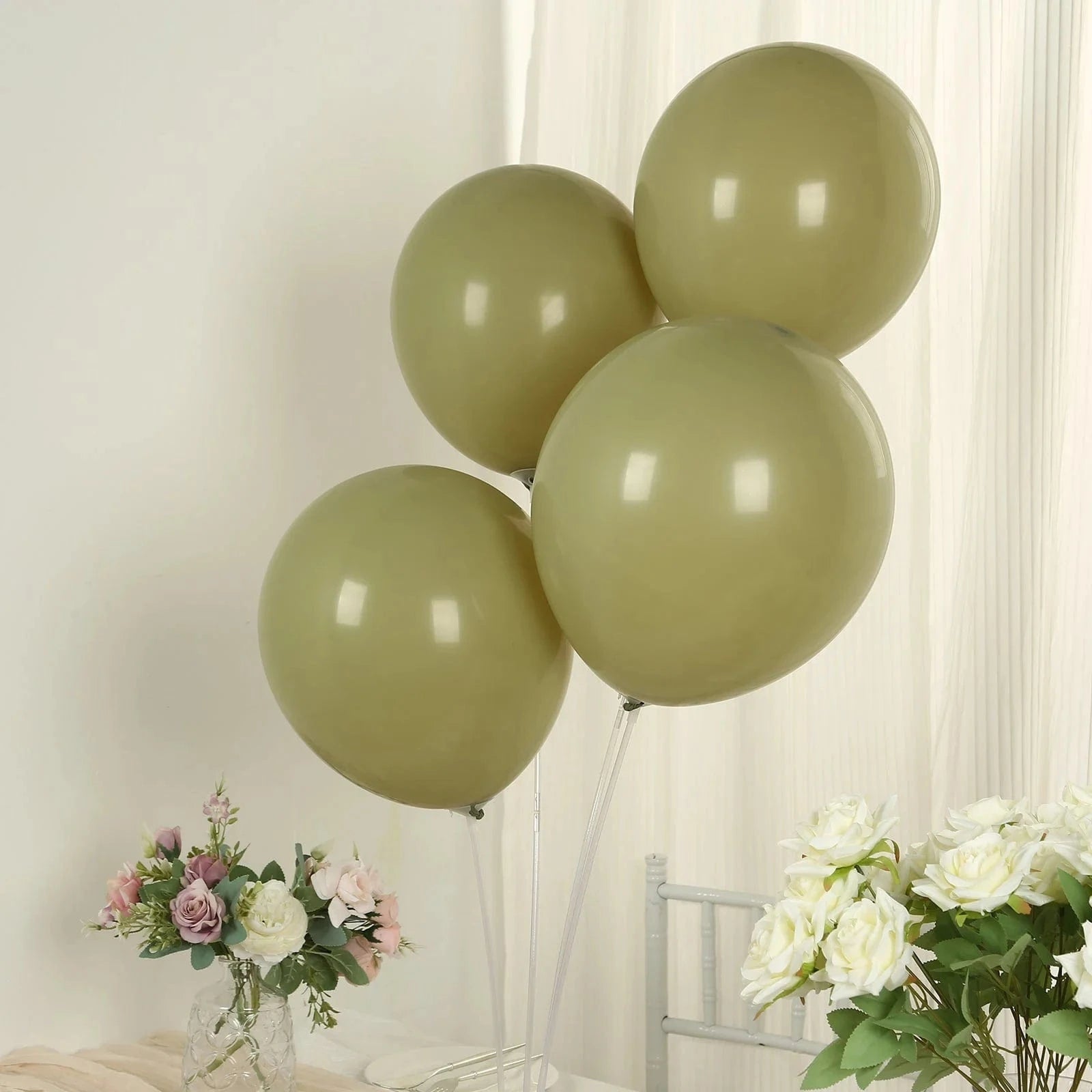 50 Matte Pastel Biodegradable Latex Party Balloons