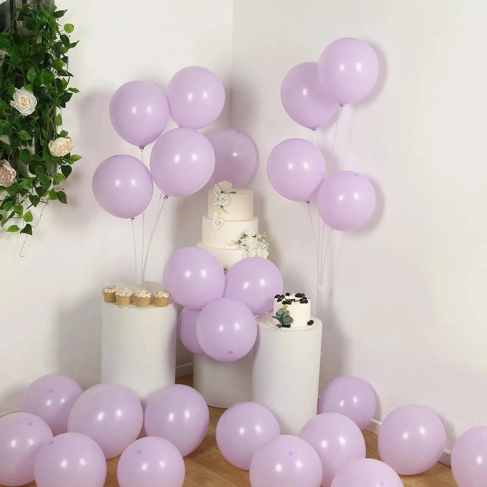 50 Matte Pastel Biodegradable Latex Party Balloons