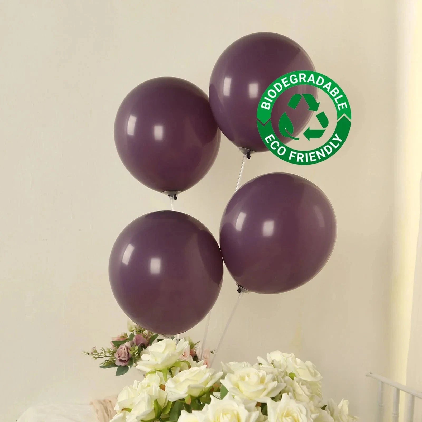 50 Matte Pastel Biodegradable Latex Party Balloons