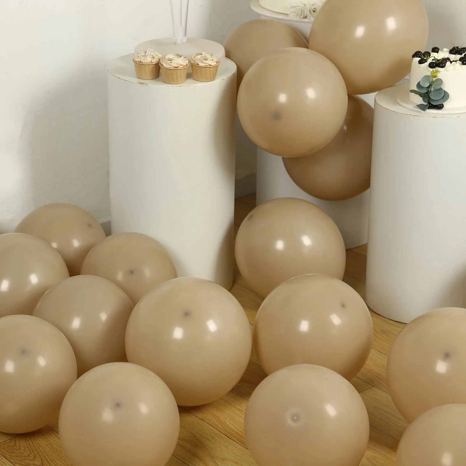 50 Matte Pastel Biodegradable Latex Party Balloons