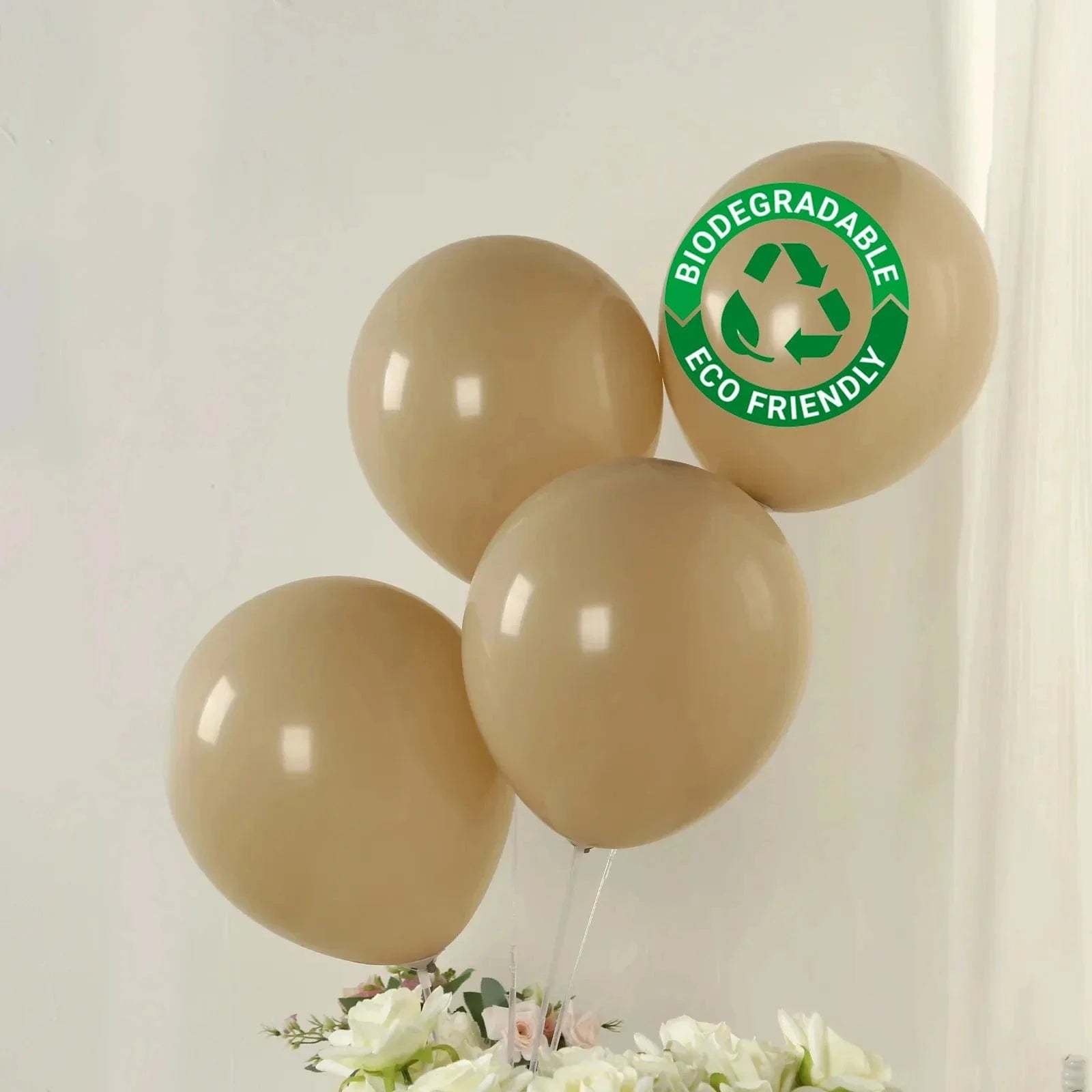 50 Matte Pastel Biodegradable Latex Party Balloons