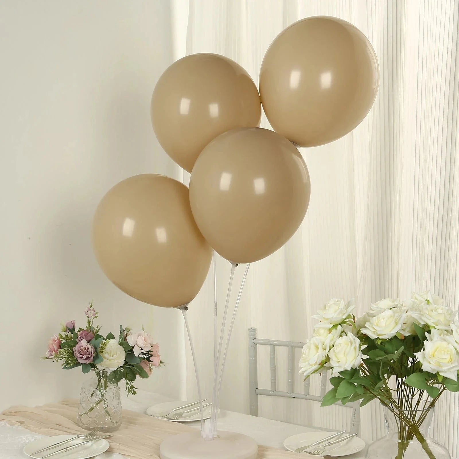 50 Matte Pastel Biodegradable Latex Party Balloons