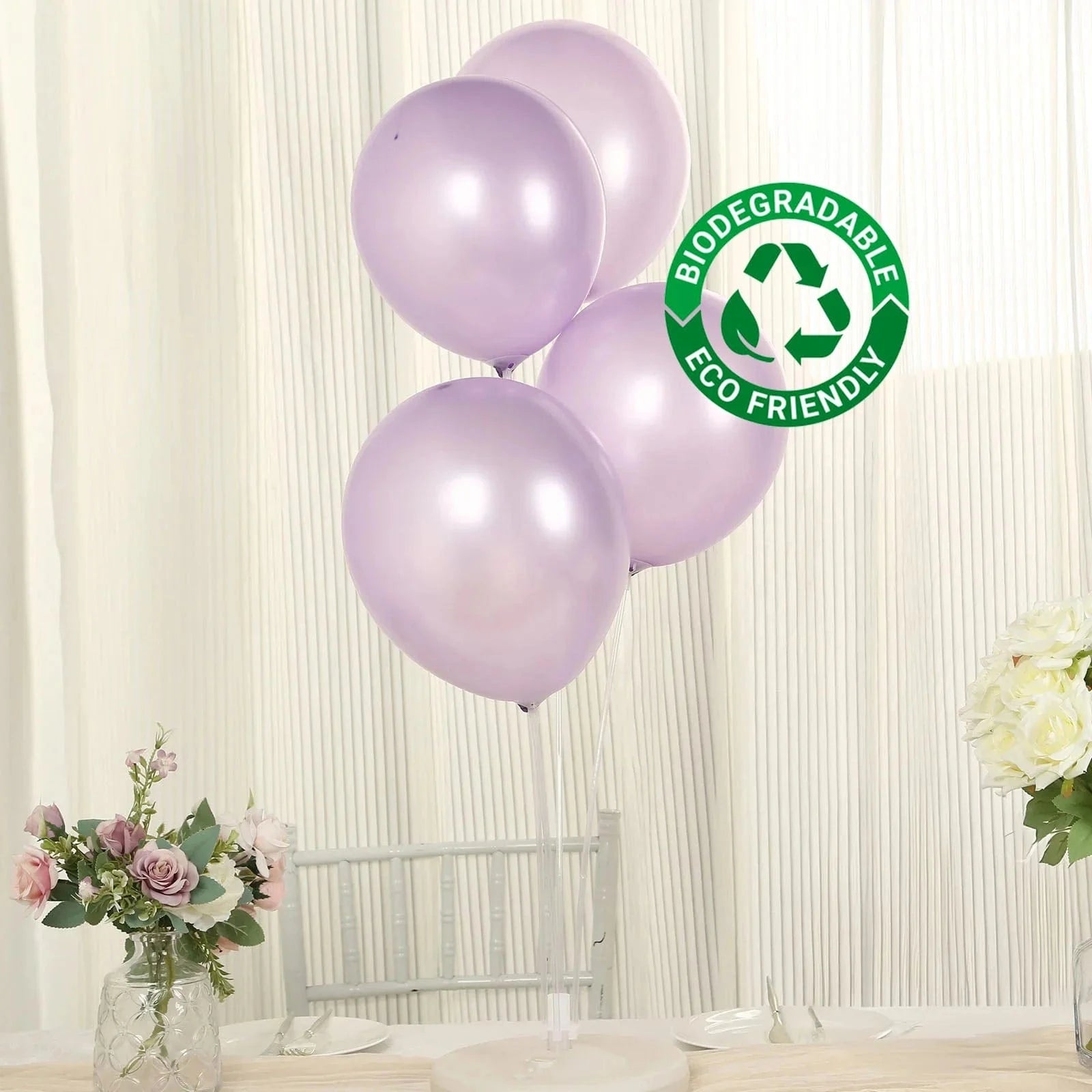 50 Round 12 in Biodegradable Party Balloons